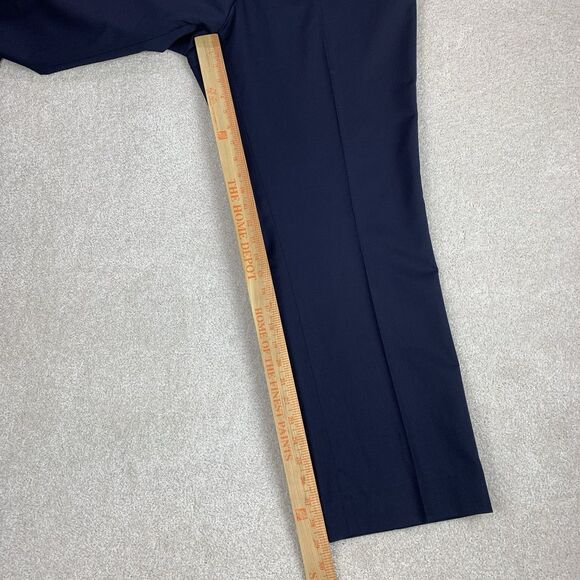 Banana Republic Italian Wool Dress Pant Mens 36 (Fits 38)  Blue Marzotto Stretch - Picture 14 of 14